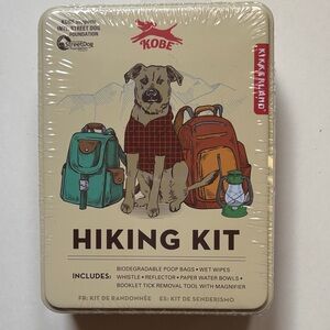KOBE | Hiking Kit Tin Comes W All Dog Necessities Poop Bags Wipes Whistle Book